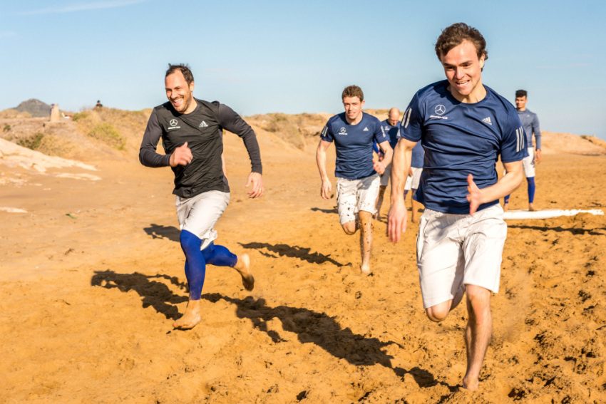 Lucas Auer Mercedes-AMG Motorsport DTM Team, La Manga, Fitness Camp Foto: &copy: Daimler AG