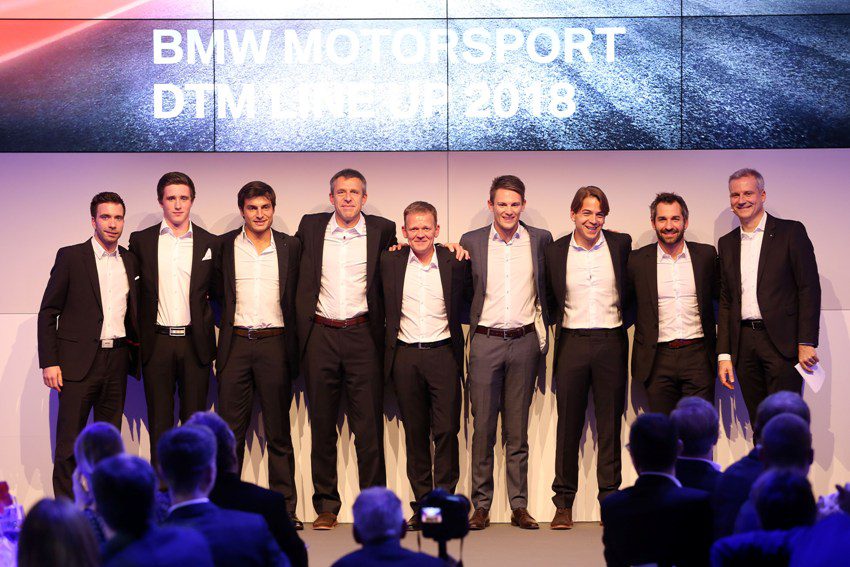 BMW Motorsport DTM Team BMW Motorsport DTM Team Philipp Eng (AUT), Joel Eriksson (SWE), Bruno Spengler (CAN) Bart Mampaey (BEL), Stefan Reinhold (GER) Team Principal BMW Team RMG, Maro Wittmann (GER), Augusto Farfus (BRA), Timo Glock (GER) and Jens Marquardt (GER) BMW Motorsport Director Foto: © BMW AG