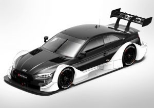 Audi RS 5 DTM 2018  Bisher frei gestaltbare Bereiche der Aerodynamik (weiß dargestellt) sind ab 2018 für alle Autos einheitlich vorgeschrieben Foto: &copy; Audi Communications Motorsport 