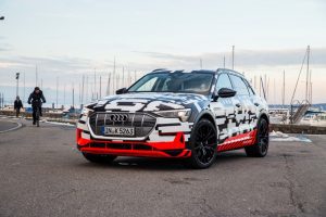 Der Audi e-tron-Prototyp in Genf Foto: © Audi AG