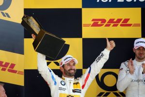  DTM 2018 Lausitzring 2.Platz Timo Glock (GER) and Sieger Edoardo Mortara (ITA) &copy; BMW Motorsport