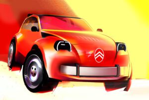 Citroen 2CV Concept Skizze