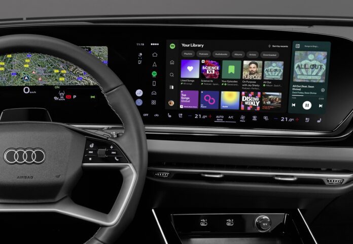 In-Car App von Spotify im Audi MMI