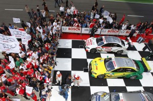 Einen Doppelsieg in der DTM Saison 2011 feierte Audi auf dem Lausitzring