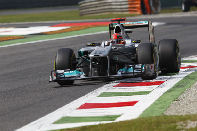 Formel 1-Michael Schumacher fährt in Monza auf Platz 5
