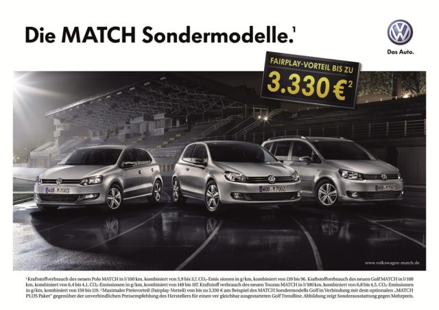 Neue VW MATCH Sondermodelle mit speziellen optischen Elementen Neue VW Match Sondermodelle mit speziellen optischen Elementen
