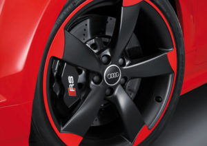 Audi TT RS plus 19 Zoll Alufelgen in Fünfarm Rotor-Design