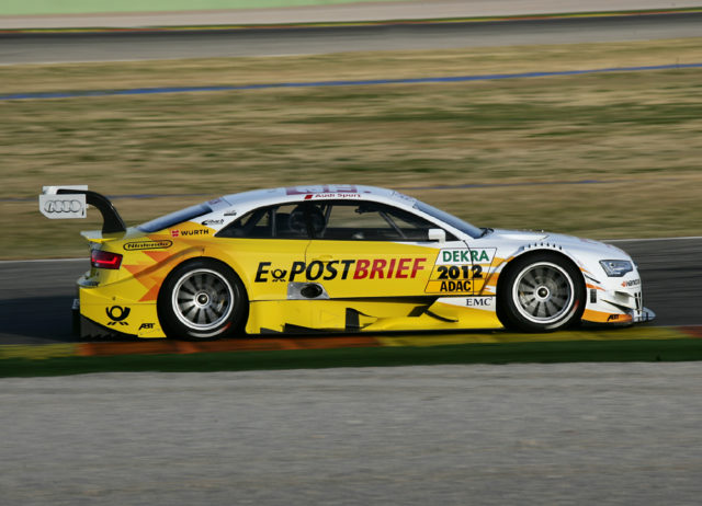 Startaufstellung 7.Lauf der DTM 2012 Timo Scheider auf Pole