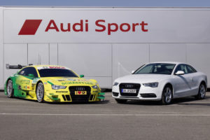 Audi A5 DTM und Serien A5 oder für die Audi DTM Piloten Dienstwagen vs Privat Kfz