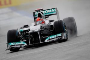 Michael Schumacher startet von Platz drei ins Rennen Michael Schumacher startet von Platz drei ins Rennen