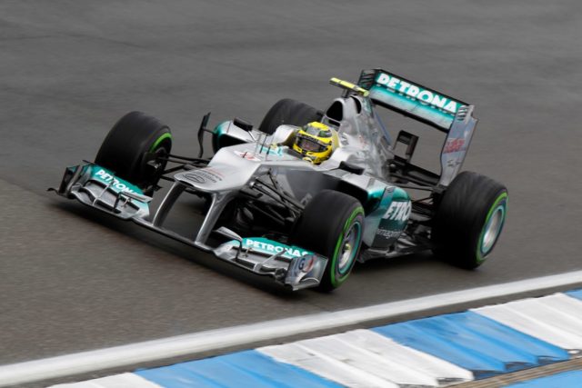 Nico Rosberg im ersten Training auf Platz 1