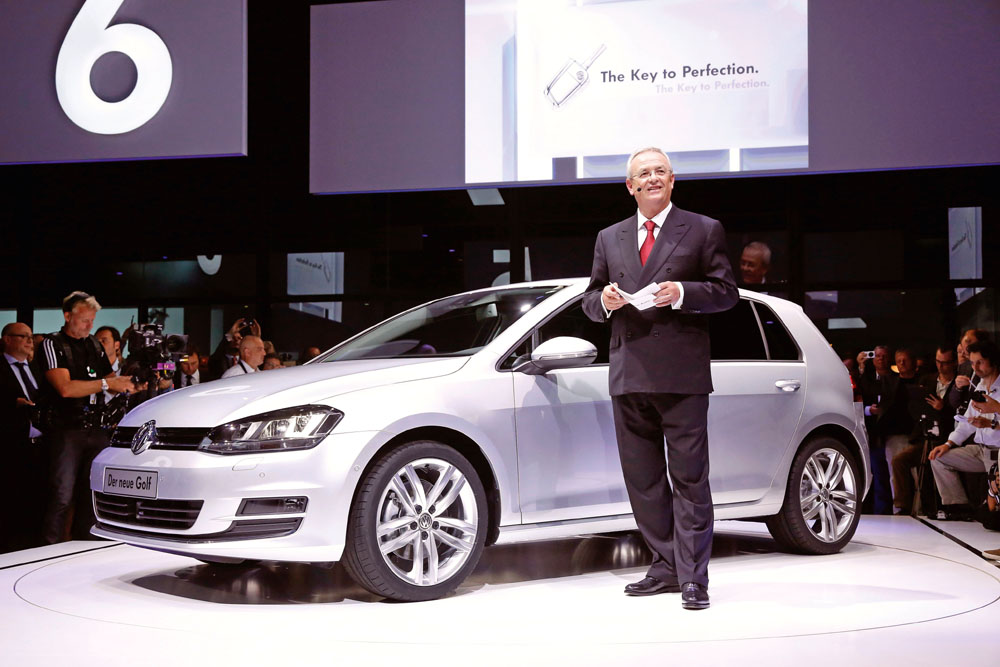 Weltpremiere des neuen Golf 7 in der Neuen Nationalgalerie in Berlin