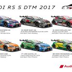 Audi RS 5 DTM 2017 und Fahrerpaarung DTM 2017