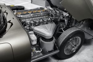 Motor eines restaurierten E-Type Reborn