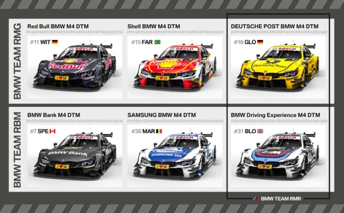 DTM Line-up 2017 BMW M4 DTM