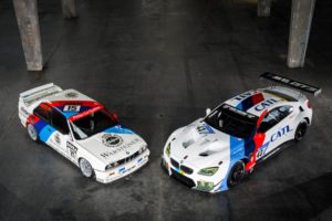 BMW M6 GT3 im historischem Design des legendären BMW E30 M3