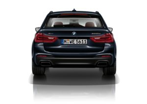 Betontes Heck beim neuen BMW M550d xDrive