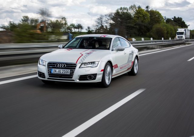 Audi A7 piloted driving concept auf der A9