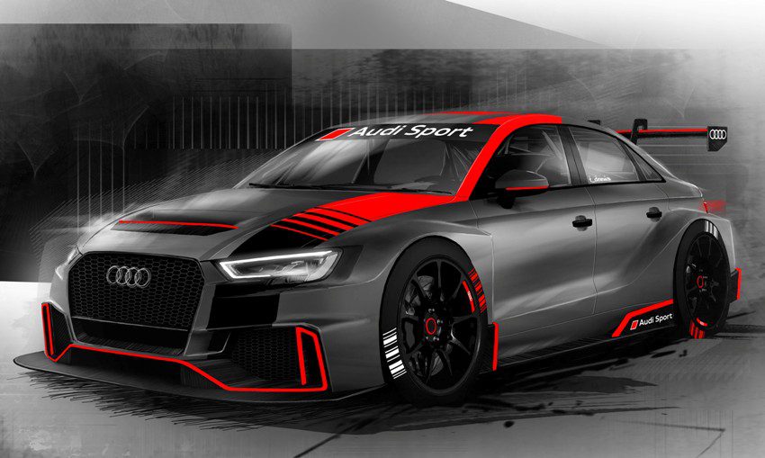 Audi RS 3 LMS WTCR – FIA World Touring Car Cup 2018 Foto: © Audi AG Audi RS 3 LMS WTCR – FIA World Touring Car Cup 2018 Foto: © Audi AG
