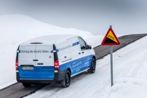 Wintererprobung Mercedes-Benz eVito in Schweden Foto: © Daimler AG
