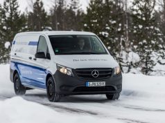 Mercedes e-Vito zuverlässig auch bei Kälte, Eis und Schnee Wintererprobung Mercedes-Benz eVito in Schweden Foto: © Daimler AG