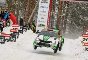 Skoda bei der Rallye Schweden Foto: © Skoda Motorsport