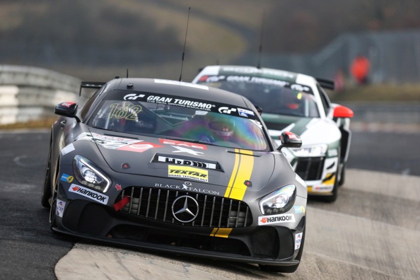 Customer Racing VLN Nürbugring 2018 #162 BLACK FALCON Team TMD Friction Mercedes-AMG GT4 © Daimler AG