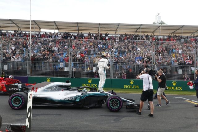Formel 1 GP Australien Erste Pole Position für Lewis Hamilton Formel 1 - Mercedes-AMG Petronas Motorsport, Großer Preis von Australien 2018. Lewis Hamilton © Mercedes-AMG Petronas Motorsport