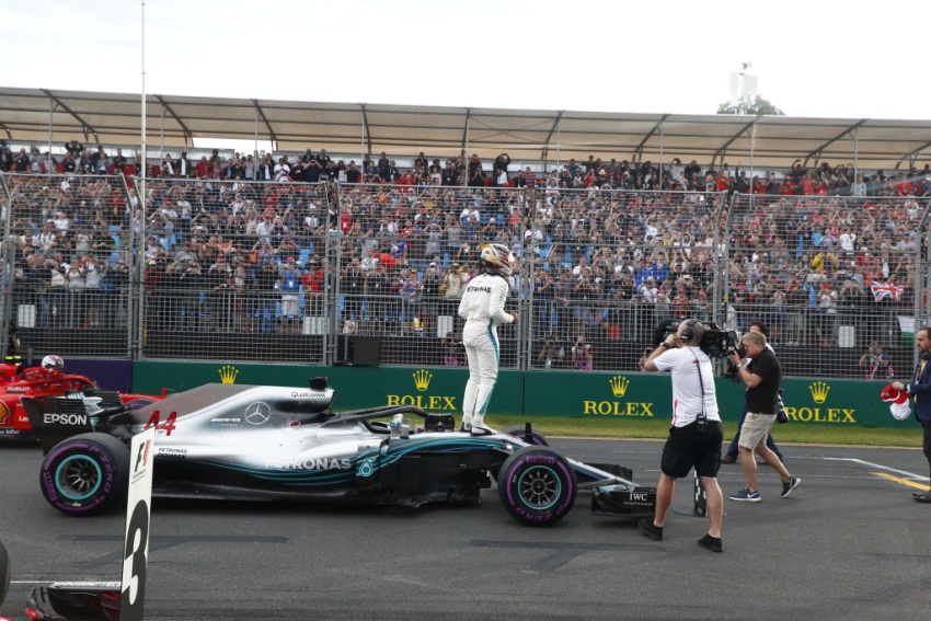 Formel 1 GP Australien Erste Pole Position für Lewis Hamilton Formel 1 - Mercedes-AMG Petronas Motorsport, Großer Preis von Australien 2018. Lewis Hamilton © Mercedes-AMG Petronas Motorsport