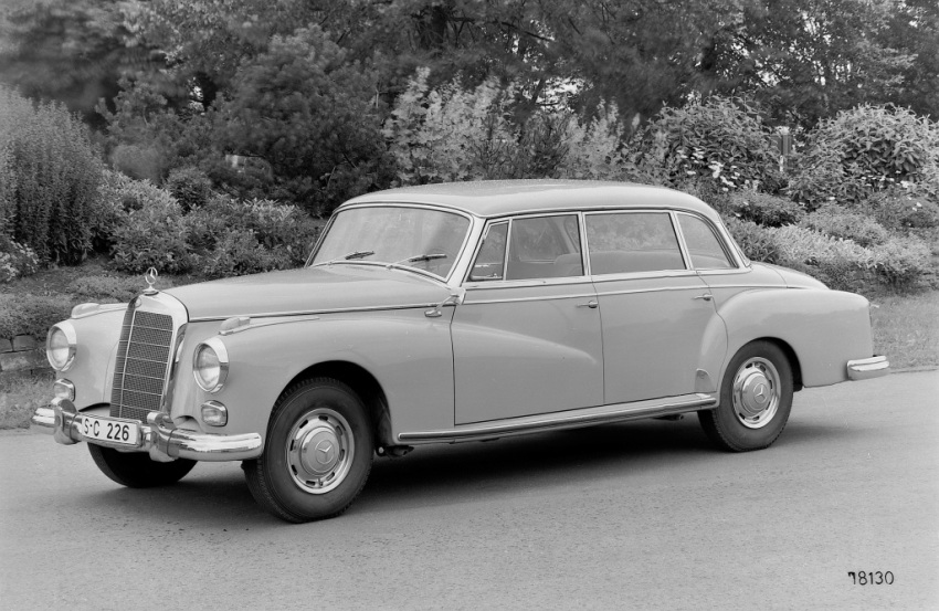 Mercedes-Benz 300 Limousine (intern Typ 300 d, W 189, 1957 bis 1962) Foto: © Daimler AG