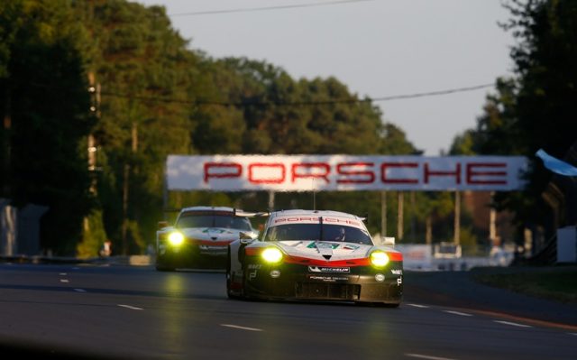 Porsche 911 RSR Le Mans Porsche 911 RSR (92), Porsche GT Team: Michael Christensen, Kevin Estre, Dirk Werner Porsche 911 RSR (91), Porsche GT Team: Richard Lietz, Patrick Pilet, Frederic Makowiecki Motorsports: 24 H Le Mans 2017 © Porsche Motorsport