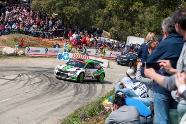 Skoda bei der Rallye Frankreich/Tour de Corse 2018: Jan Kopecký/Pavel Dresler (CZR/CZR) möchten mit einem Sieg im ŠKODA FABIA R5 die Tabellenführung in der WRC 2-Kategorie erobern. © Skoda Motorsport