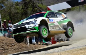 Skoda Fabia R5 Rallye Mexico 2018 Kalle Rovanperä und Beifahrer Jonne Halttunen (FIN/FIN) Foto: © Skoda Motorsport