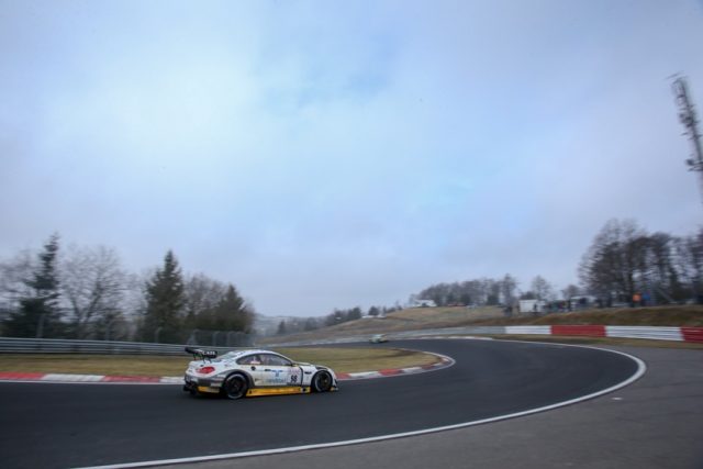 VLN ADAC Westfalenfahrt, Runde 1, Nürburgring, Germany. Nick Catsburg, Richard Westbrook, John Edwards, Rowe Racing, BMW M6 GT3. This image is copyright free for editorial use © BMW AG