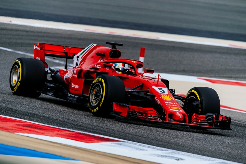 Formel 1 GP Bahrain 2018 Sebastian Vettel gewinnt den GP von Bahrain 2018 © Ferrari F1