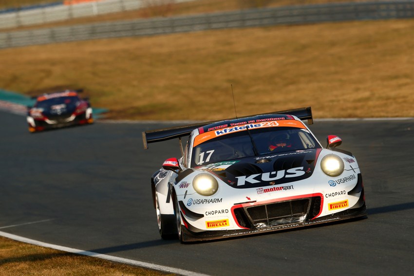 Porsche 911 GT3 R, KÜS Team75 Bernhard, Timo Bernhard (D), Kévin Estre (F), Oschersleben 2018 © Porsche Motorsport