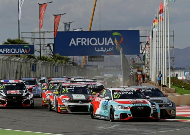 WTCR – FIA Tourenwagen Weltcup 2018 Audi RS 3 LMS #69 (Audi Sport Leopard Lukoil Team), Jean-Karl Vernay © Ferdi Kräling Motorsport-Bild GmbH