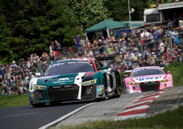 24h Nürburgring 2018 Audi R8 LMS #1 (Audi Sport Team Land), Kelvin van der Linde/Sheldon van der Linde/Christopher Mies/René Rast © Ferdi Kräling Motorsport-Bild GmbH
