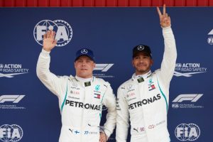  Formel 1 - Mercedes-AMG Petronas Motorsport, Großer Preis von Spanien 2018. Lewis Hamilton, Valtteri Bottas ©   Mercedes-AMG Petronas Motorsport