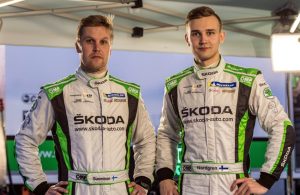 Die finnischen SKODA Junioren Juuso Nordgren/Tapio Suominen geben ihr Debüt in der WRC 2-Saison 2018 in einem weiteren SKODA FABIA R5. © Skoda Motorsport