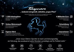 Mission E Elektro Sportwagen Porsche heißt Taycan © Porsche