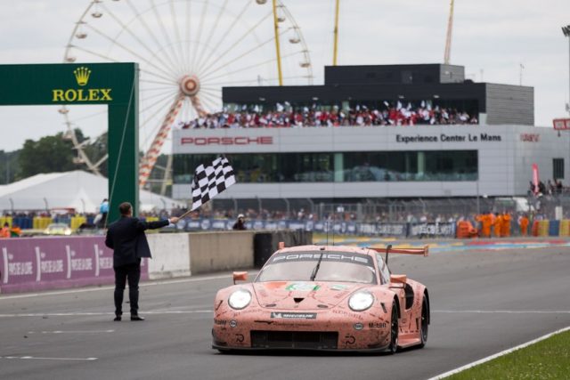 24 Stunden von Le Mans 2018 Porsche 911 RSR, Porsche GT Team (92), Michael Christensen (DK), Kevin Estre (F) Laurens Vanthoor (B), Le Mans 2018 © Porsche Motorsport