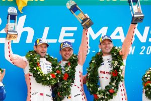 24 Stunden von Le Mans 2018 Porsche 911 RSR, Porsche GT Team (92), Michael Christensen (DK), Kevin Estre (F) Laurens Vanthoor (B), Le Mans 2018 © Porsche Motorsport