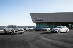  Audi A8, Audi A7, Audi A6 und Audi Q8 – eine Familie mit unterschiedlichen Charakteren © Audi AG