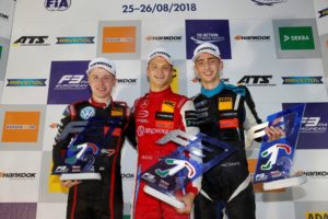 Podium Rennen 3 F3 EM Misano © F3 EM 