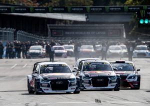 Audi S1 EKS RX quattro #5 (EKS Audi Sport), Mattias Ekström, Audi S1 EKS RX quattro #13 (EKS Audi Sport), Andreas Bakkerud ©  Malte Christians