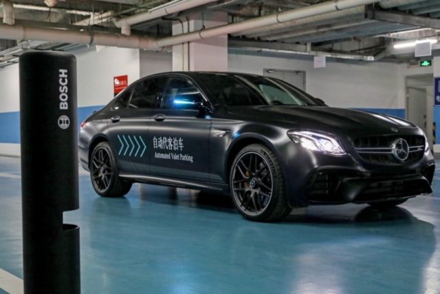 Automated Valet Parking wird von Daimler und Bosch gemeinsam entwickelt und erstmals erfolgreich in Peking präsentiert © Daimler AG