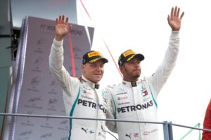 Formel 1 - Mercedes-AMG Petronas Motorsport, Großer Preis von Italien 2018. Lewis Hamilton, Valtteri Bottas © Mercedes-AMG Petronas Motorsport 