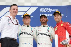 Formel 1 - Mercedes-AMG Petronas Motorsport, Großer Preis von Russland 2018. Lewis Hamilton, Valtteri Bottas © Mercedes-AMG Petronas Motorsport