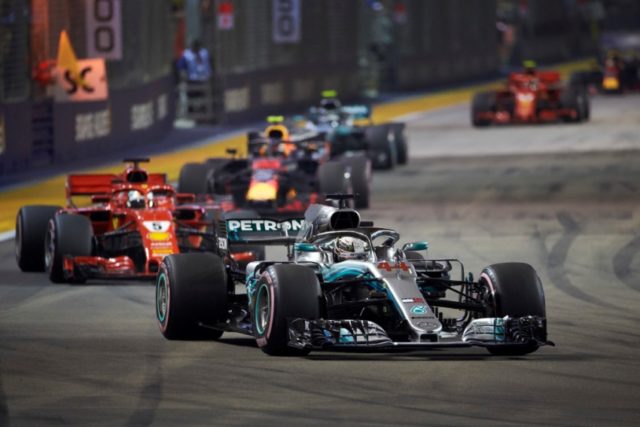 Formel 1 GP von Singapur 2018 Formel 1 - Mercedes-AMG Petronas Motorsport, Großer Preis von Singapur 18. Lewis Hamilton © Mercedes AMG Petronas Motorsport
